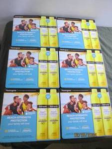 6 boxes of 2 neutrogena beach strength protection sunscreen
