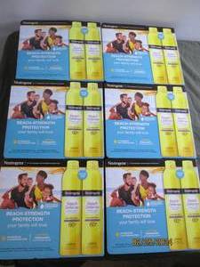 6 boxes of 2 neutrogena beach strength protection sunscreen