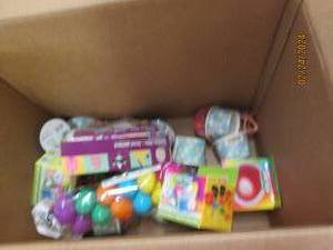 box of easter items all new...