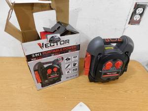lot 49 image: VECTOR 700 Peak Amp Automotive Jump Starter, Portable Power  10W USB Port, 12V DC Port