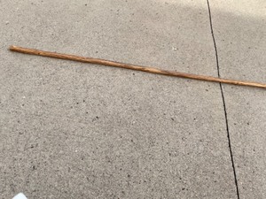 lot 1366 image: Pair of wooden walking sticks