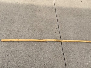 lot 1372 image: pair of wooden walking sticks