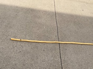 lot 1378 image: pair of wooden walking sticks