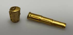 lot 3 image: Early 1900s Locket With Collapsible Cigarette Holder
