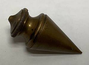 lot 9 image: Vintage 2 Brass Plumb Bob