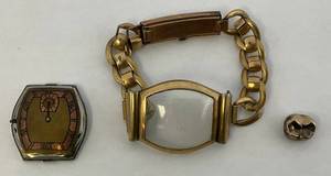 lot 27 image: Vintage Kestenmade 1-20 14K Gold Filled Watch Band, Watch (21.08 Grams) & Gold Crown (2.38 Grams)