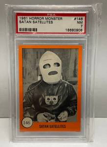 lot 40 image: 1961 Horror Monster SATAN SATELLITES Graded (7) Trading Card