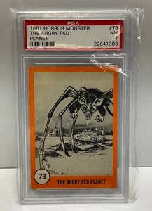 lot 41 image: 1961 Horror Monster THE ANGRY RED PLANET Graded (7) Trading Card