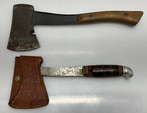 lot 98 image: Vintage Bridgeport & Western L10 Hatchets