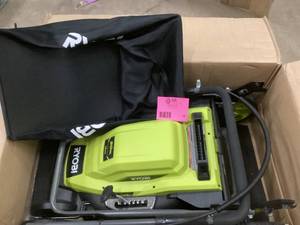 RYOBI 20 in. 13 Amp Electric Walk Behind Lawn Mower   Customer Returns See Pictures