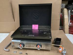 Blackstone 1813 Stainless Steel Propane Gas Hood Portable, Flat Griddle Grill Station for Kitchen, Camping, Outdoor, Tailgating, Tabletop Customer Returns See Pictures