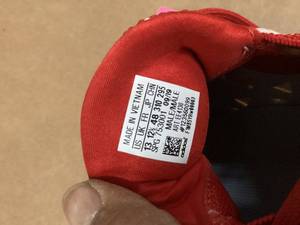 Mens Size 13 White Red Adidas Icon V Bounce Iced Baseball Metal Cleats   Customer Returns See Pictures