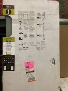 Delta Shower 48 in. Tempered Glass Panels for Sliding Door Customer Returns See Pictures