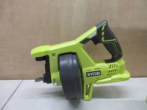 lot 607 image: Ryobi P4001 One 18V Lithium Ion All-In-One 25 Foot Drain Auger for Sinks or Toilets (Battery Not Included, Power Tool Only) LIKE NEW, NEVER USED, TESTED, WORKS