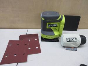 lot 639 image: 18V ONE 14 SHEET SANDER SLIGHTLY USED, GOOD CONDITION, TESTED, WORKS