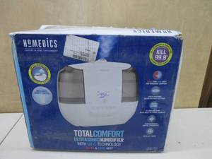 lot 289 image: HoMedics TotalComfort Ultrasonic Humidifier with UV-C Technology USED TESTED, WORKS HAS 2 FILTERS AND REMOTE