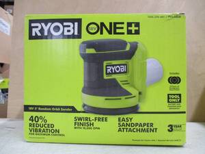 lot 682 image: Ryobi One 18v 5 Random Orbit Sander (Tool Only) - Open Box, Tested, Like New