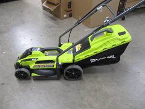 lot 11 image: Ryobi 13 in. 11 Amp Corded Electric Walk Behind Push Mower - Used, Tested, Works