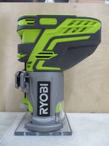 lot 719 image: Ryobi P601 One 18V Lithium Ion Cordless Fixed Base Trim Router (Tool Only) - Slightly Used, Works