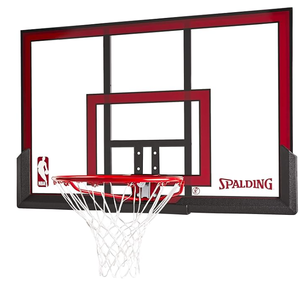 lot 726 image: Spalding NBA 48 Polycarbonate Backboard & Rim Combo - Edges of Backboard Slightly Scratched.