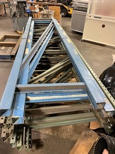 12 foot steel metal shelving system