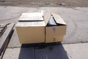 (4) New Recycled Zarges Aluminum Storage Bins Approximately 25 x 18 x 19 each