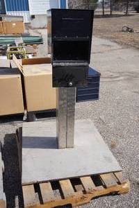 Mailbox on 3839 x 33 Steel Platform wAluminum Post