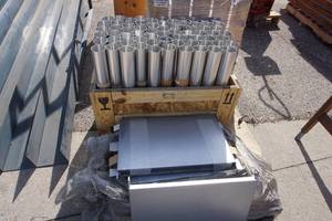 (10) Powder Coated Silver Ramps, (50) SW Sunshield (Kit) Parts