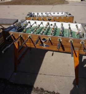 (2) Vintage FoosBall Tables Deutschmark Meister Original Automatenbau Forster Tournament-Style Tables West Germany