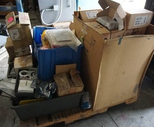 Pallet of Treasures Including Epson Slip Printer, HP IPAQ Rugged Case 4.0 Kits Etc.