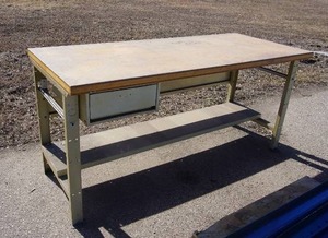 Steel Framed Workbench Desk