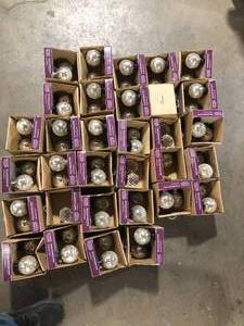 Lot of Home Decorators Collection Mix And Match Oil-Rubbed Bronze Glass Sphere Curtain Rod Finial (Set of 2) Customer Returns See Pictures