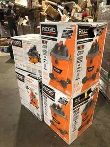 Lot of Assorted WetDry Shop Vacs Various Sizes Models and Conditions Customer Returns See Pictures