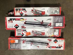 Lot of Assorted Tile Cutters Various Sizes and Conditions Customer Returns See Pictures