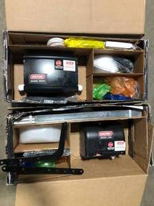 Lot of 2 Genie Signature Series 1-14 HPc Ultra-Quiet Belt Drive Garage Door Opener with Battery Backup  Customer Returns See Pictures