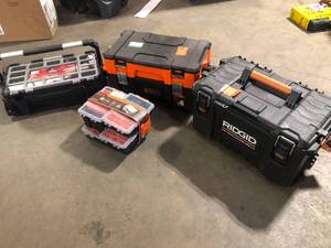 Lot of Assorted Tool Boxes Various Models and Conditions Customer Returns See Pictures
