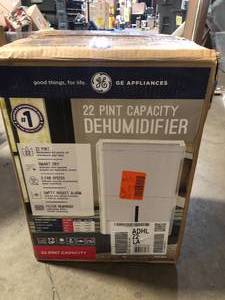GE 22 pt. Dehumidifier with Smart Dry for Bedroom, Basement or Damp Rooms up to 1500 sq. ft. in White Customer Returns See Pictures