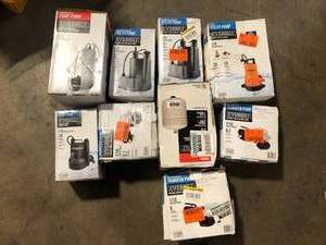 Lot of Assorted Plumbing Items  Various Models Sizes and Conditions  Customer Returns See Pictures