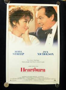 1986 Heart Burn Single Sided Original Movie Theater Poster