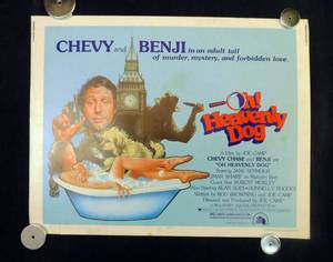 1980 Oh Heavenly Dog Single Sided Half Sheet Movie Theater Poster