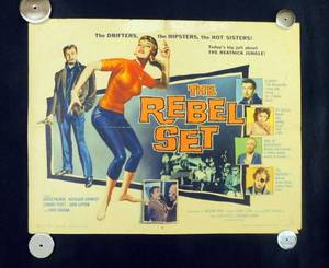 1959 The Rebel Set Single Sided Half Sheet Movie Theater Poster