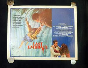 1979 Last Embrace Single Sided Half Sheet Movie Theater Poster