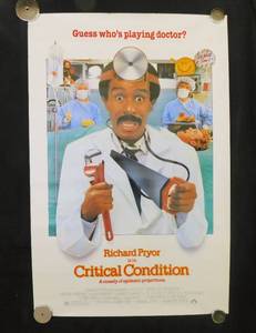 1986 Critical Condition Single Sided Original Movie Theater Poster