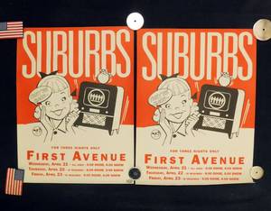 Set of 2 Vintage 1993 SUBURBS at First Avenue Concert Posters