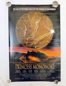 1997 Princess Mononoke Sided Original Movie Theater Poster