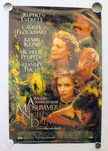 1999 William Shakespears A Midsummer Nights Dream Original Advanced Double Sided Original Movie Theater Poster