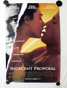 1993 Indecent Proposal Double Sided Original Advance Movie Theater Poster