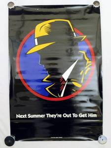 1990 Dick Tracy Double Sided Original Advance Movie Theater Poster