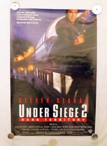 1995 Under Siege 2 Dark Territory Double Sided Original Movie Theater Poster