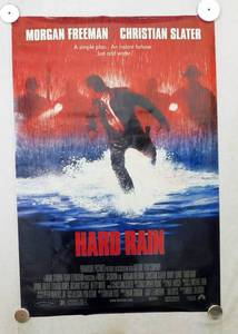 1997 Hard Rain Double Sided Original Movie Theater Poster